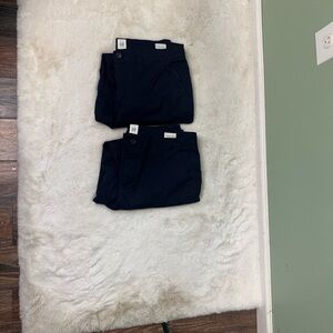 2 pair GAP Navy Chinos 12